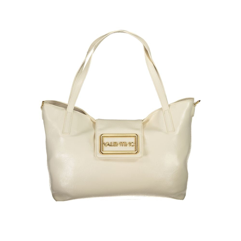 Front view with bag zipped and handles upright.