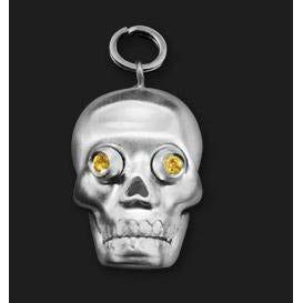 AMBROSINI JEWELS - CIONDOLO ARGENTO 925° teschio finitura bianca PENDANT AMBROSINI JEWELS Black