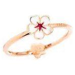 DODO Mod. DAB9002FLOWEEBI9R49 Gold 9kt Ring DODO Antique White