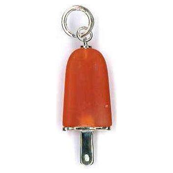 AMBROSINI JEWELS -  PENDENTE ARGENTO 925° ghiacciolo finitura bianca pietra arancio medio (29.5x13 mm) PENDANT AMBROSINI JEWELS Sienna