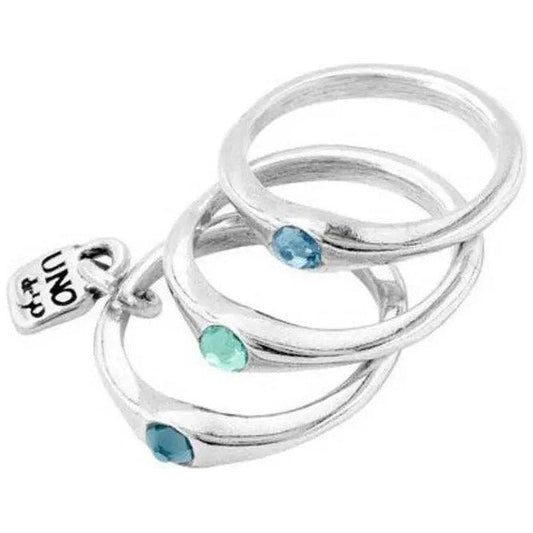 ANELLI UNO DE 50 MOD. UD_ANI0678AZUMTL12 Ring UNOde50 Light Gray