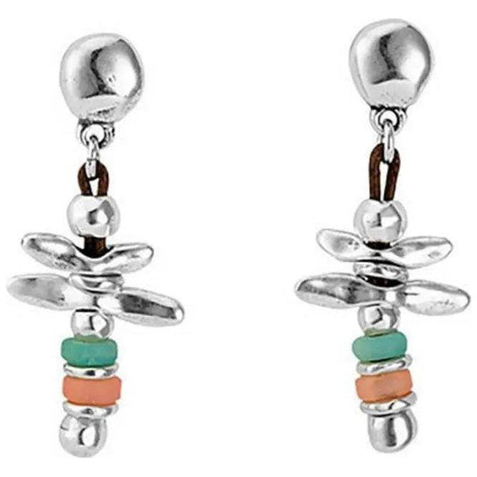ORECCHINI UNO DE 50 MOD. UD_PEN0582MCLMTL0U DESIGNER FASHION JEWELLERY UNOde50 Light Gray