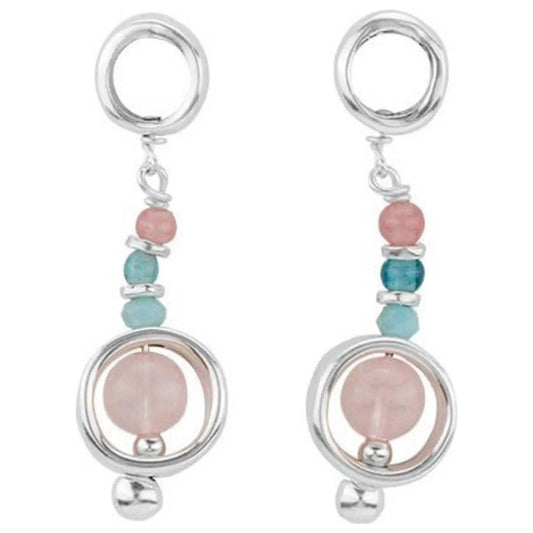 ORECCHINI UNO DE 50 MOD. UD_PEN0639MCLMTLOU DESIGNER FASHION JEWELLERY UNOde50 Light Gray